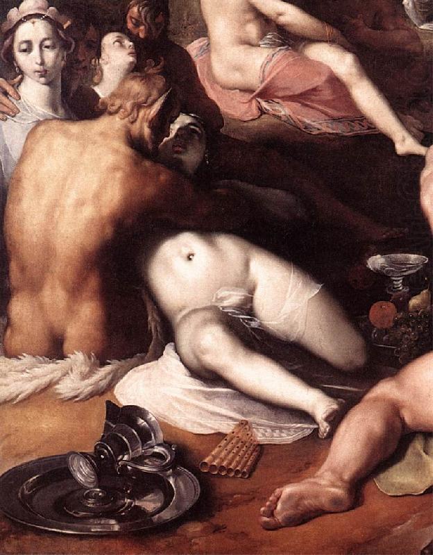 CORNELIS VAN HAARLEM The Wedding of Peleus and Thetis (detail) fd china oil painting image